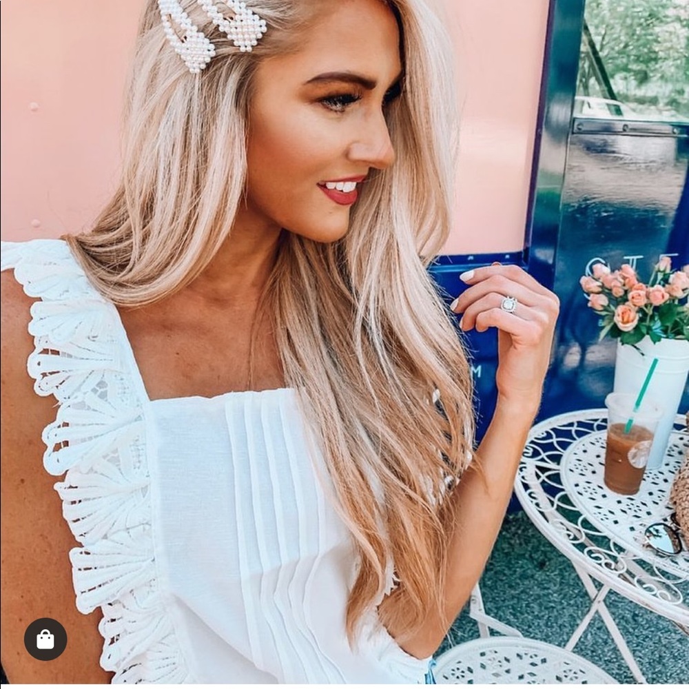 NWOT She Is Boutique Ruffled Feathers Top